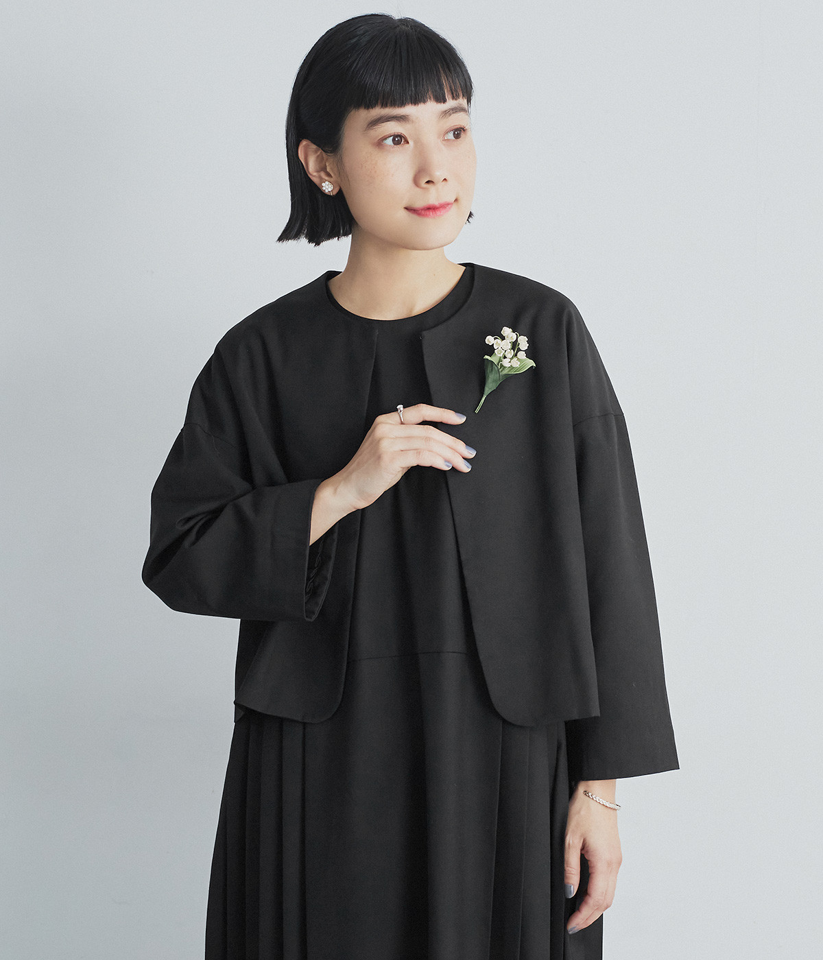 別注｜2wayジャケットプリーツアンサンブル（olet ihana）の商品詳細