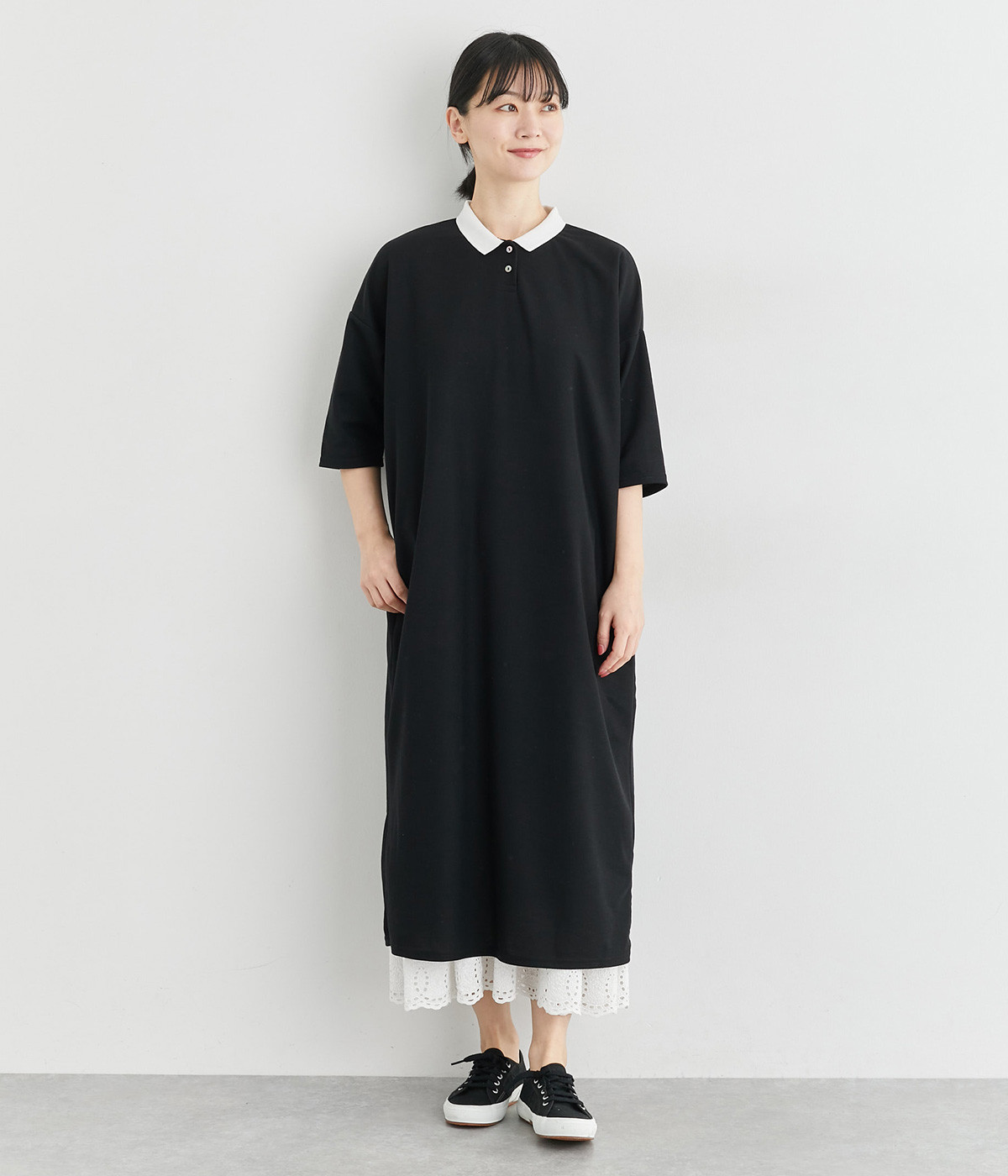 トゥモローランド コットンハニカム ワンピースカラーポロシャツ TOMORROWLAND(トゥモローランド) / 19SS/コットンハニカム
