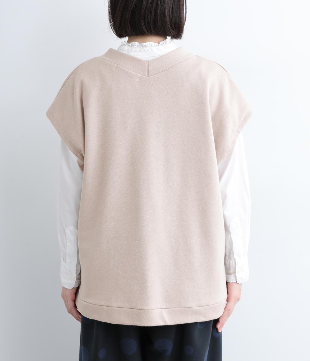 ウェーブベスト スウェード裏毛 Vネックベスト（homeworking）の商品詳細