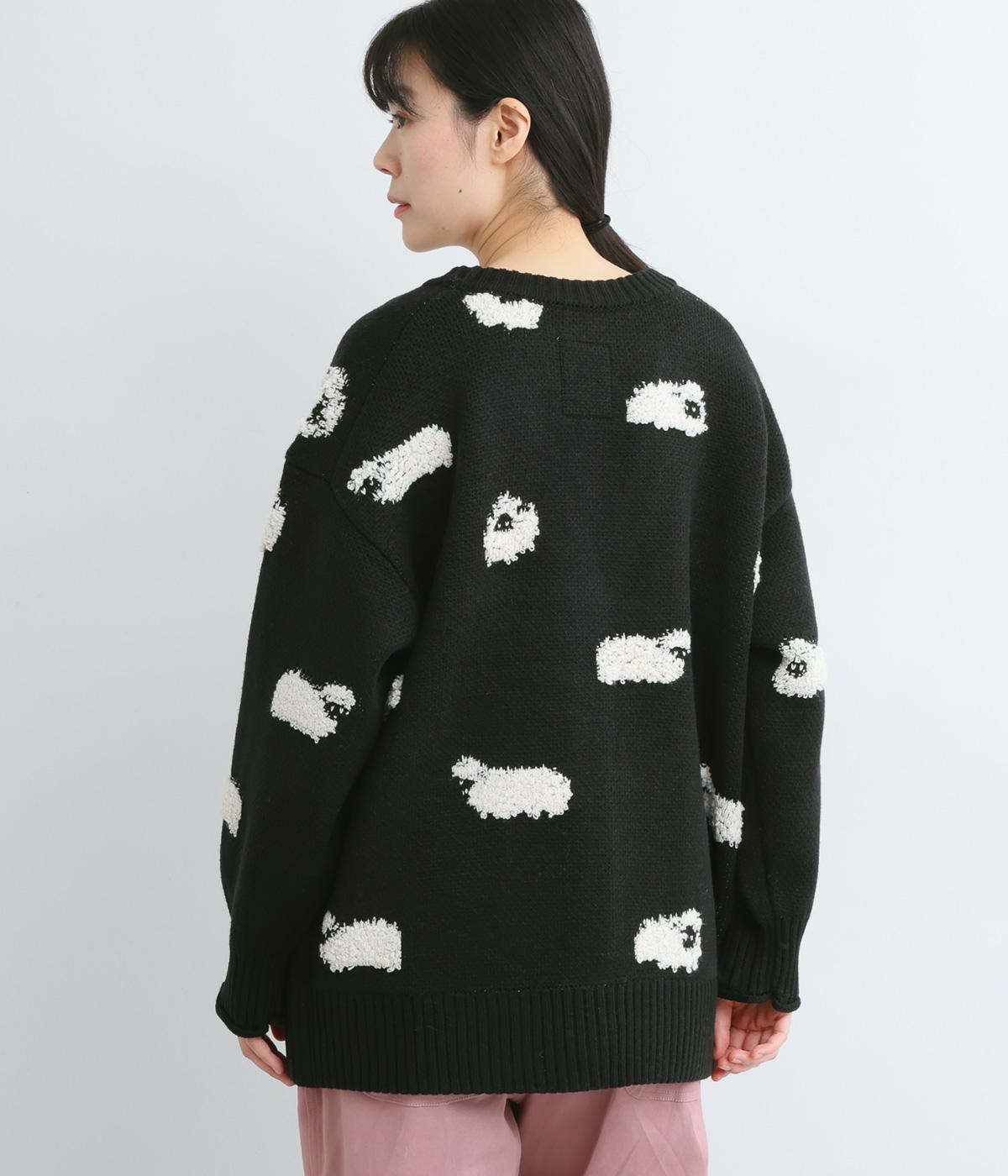 JUCY】羊柄ジャカードニットカーディガン（NUEVO BLANCA）の商品詳細