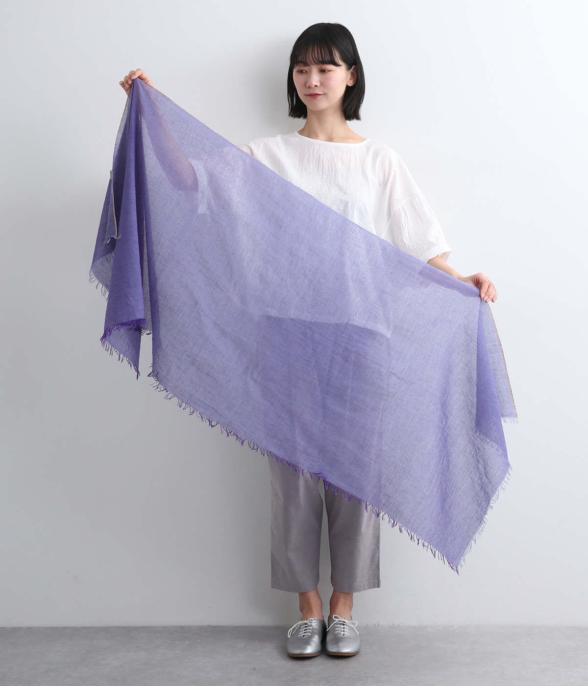 【貴重】ohta ストール　南天 貴重】ohta ストール 南天