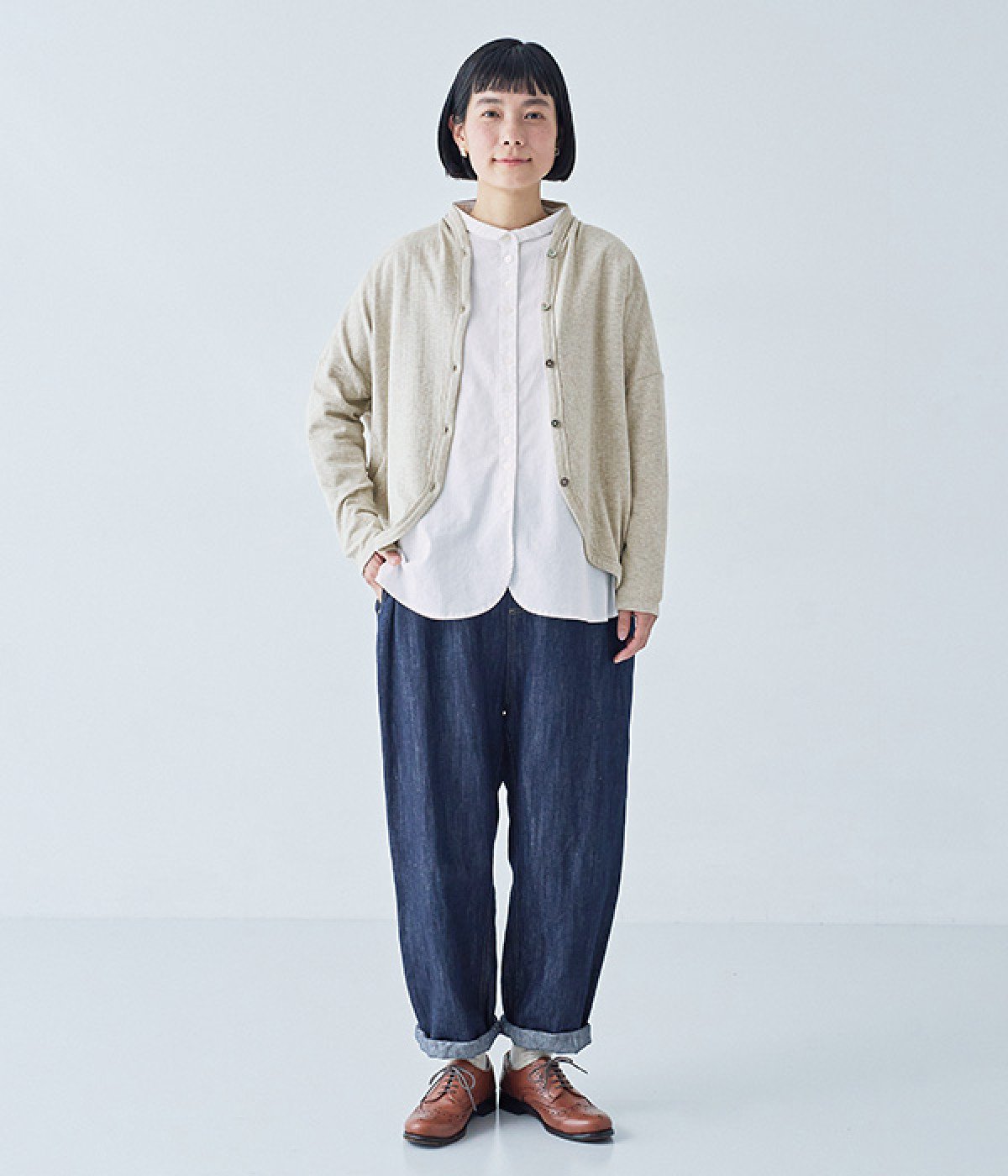 美品✨ファビアナフィリッピ　コットン　カーディガン　麻紐　S　春夏 FABIANA FILIPPI 2024 SPRING COLLECTION｜aoi公式オンライン