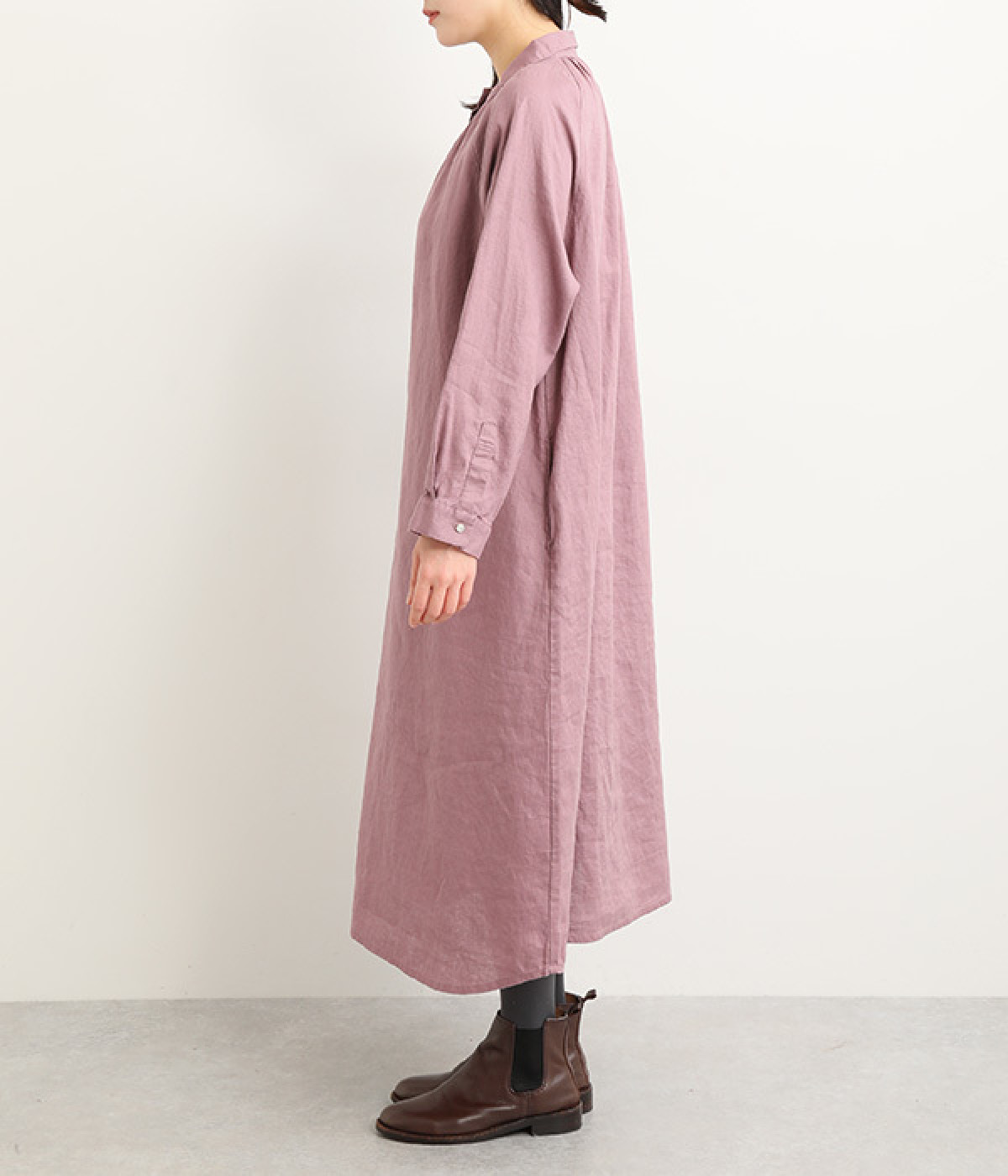 14番手リネン ヘンリーあきワンピース（08Mab）の商品詳細