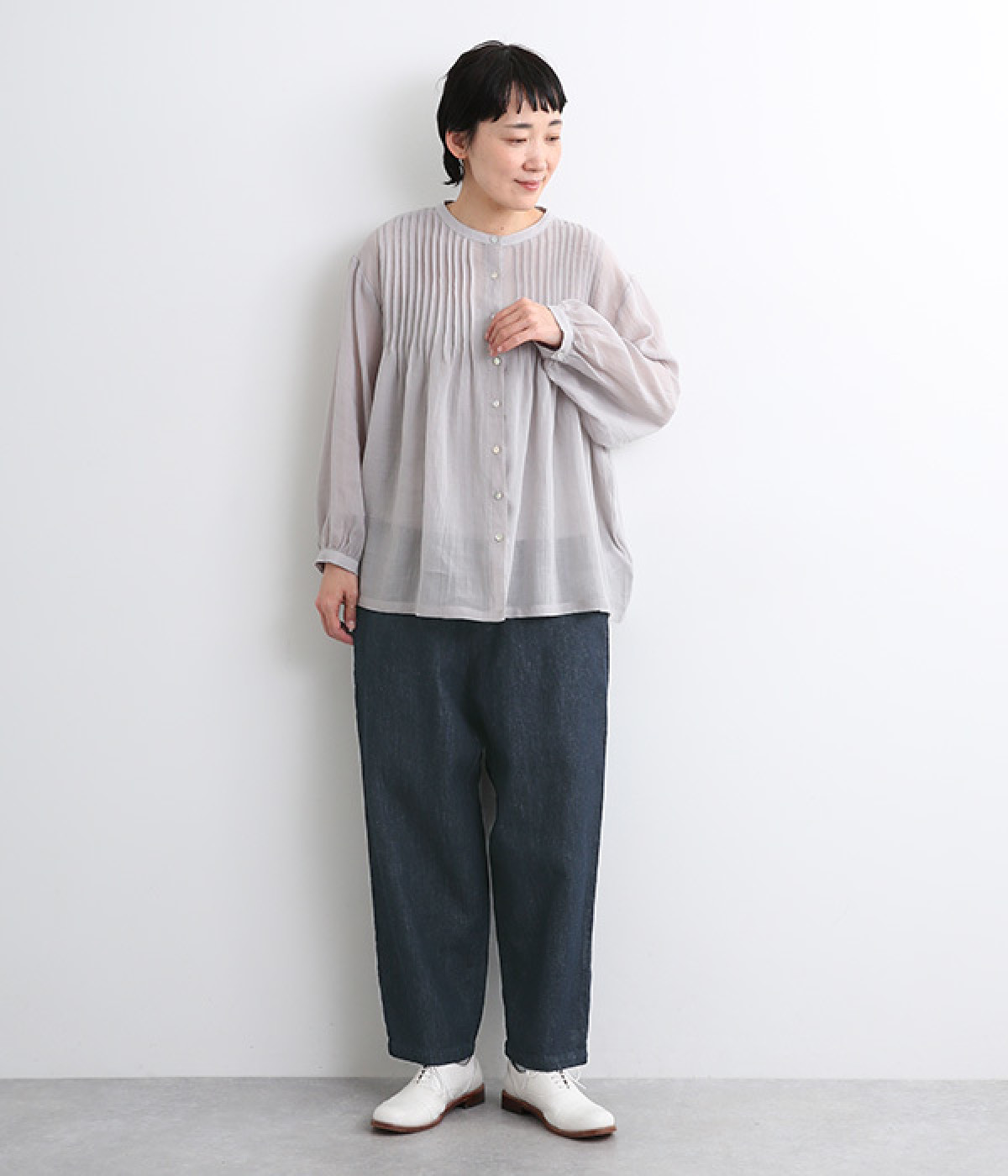 センソニユコ pointligne デニムサルエルパンツ 38 センソニユコ