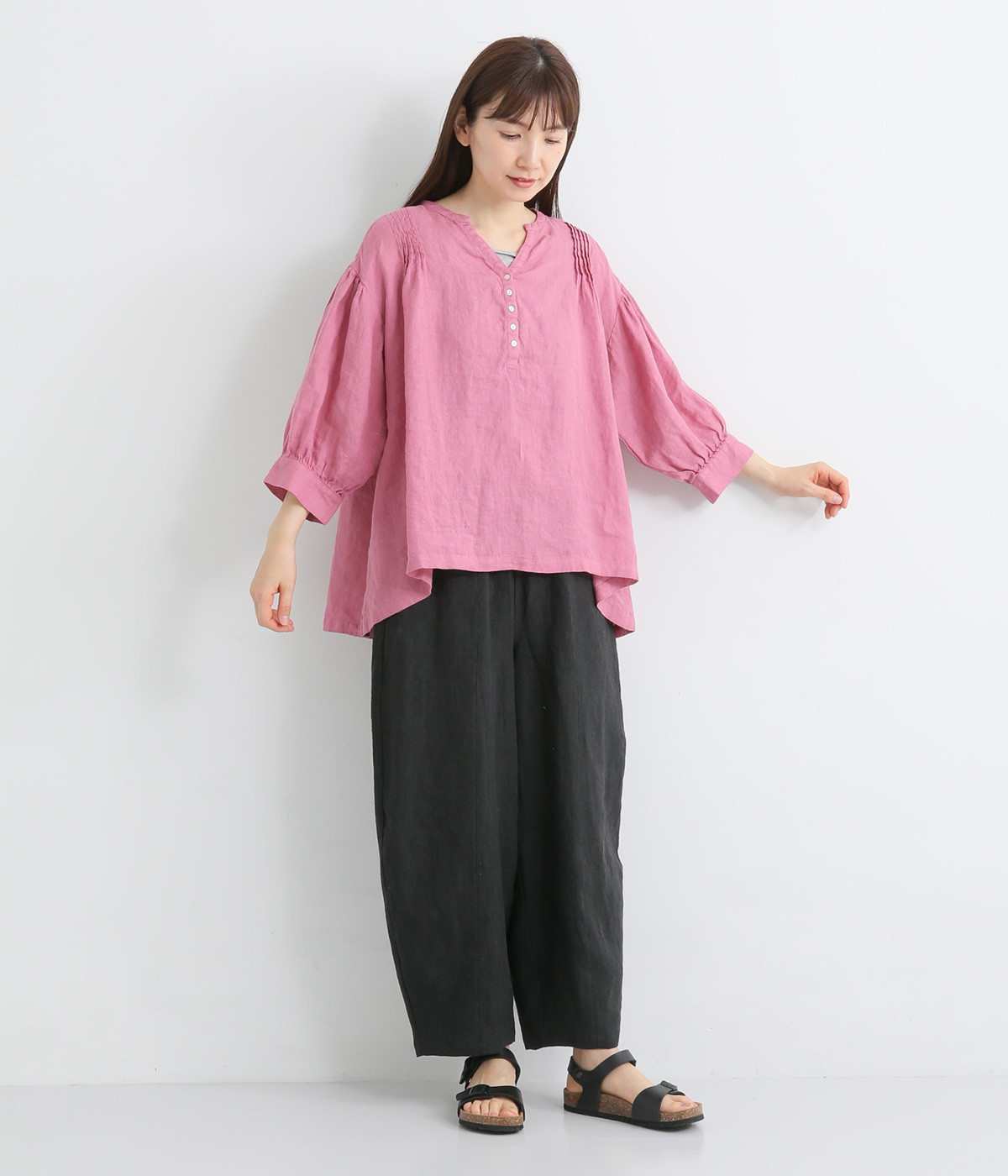 9番手リネン バルーンパンツ（08Mab）の商品詳細