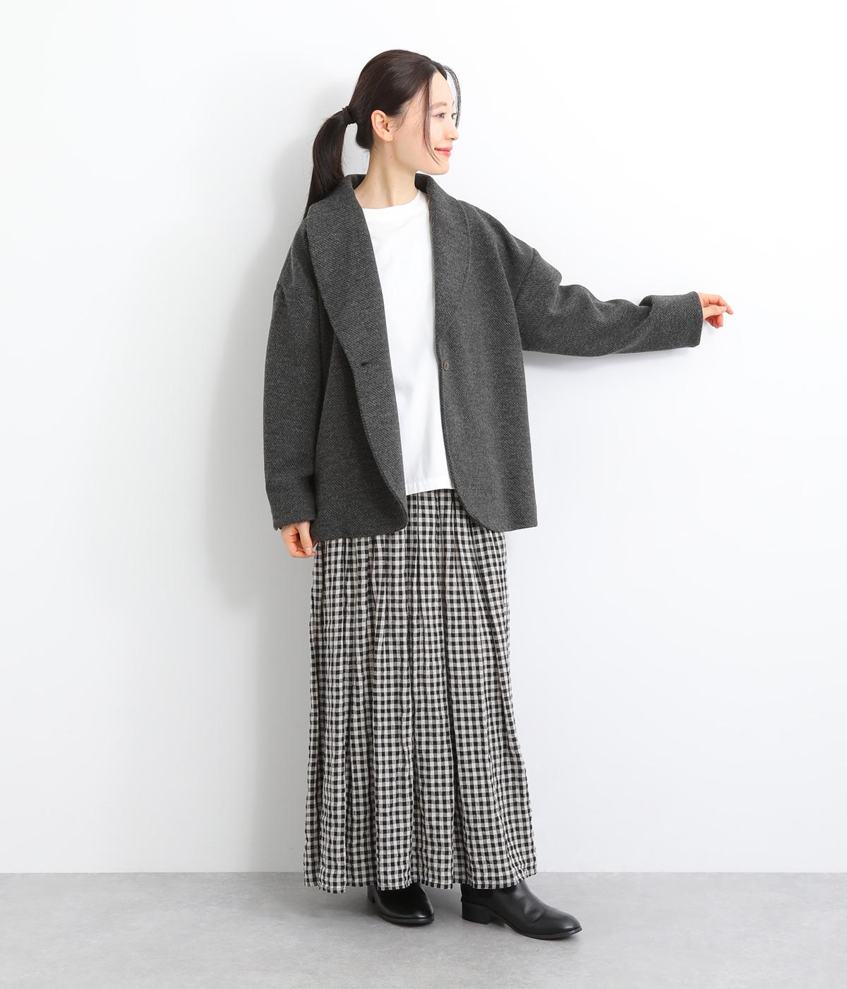 ヘリンボーンショールカラージャケット（08Mab）の商品詳細