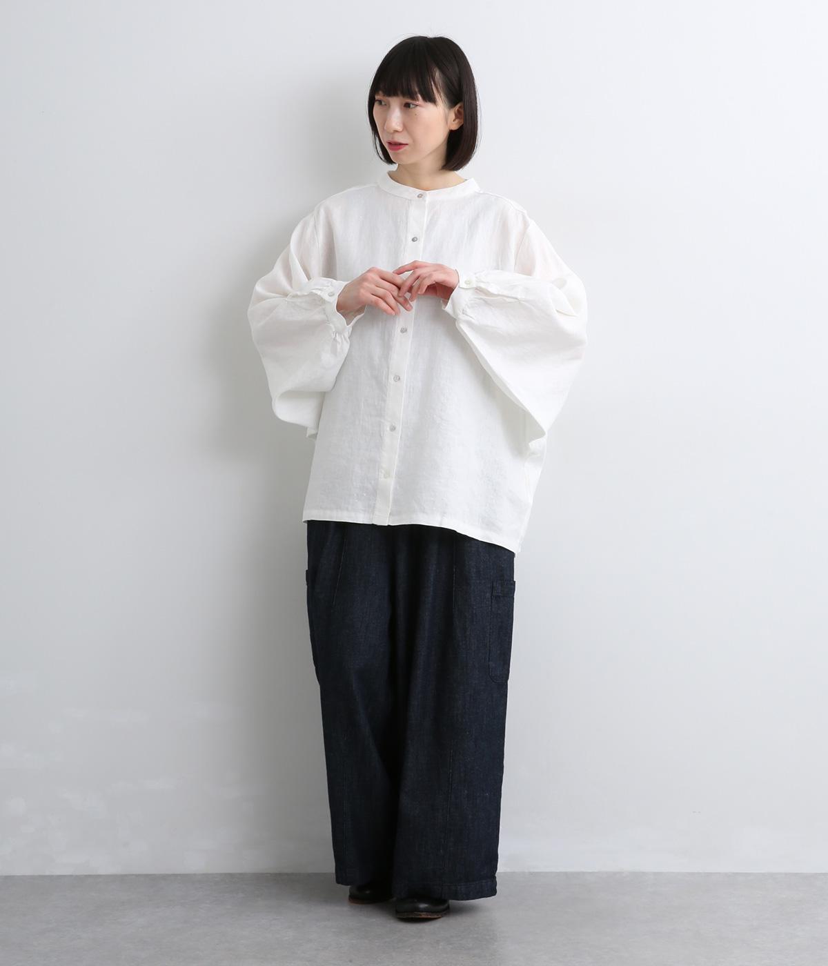 こまひさま　OURブラウス2枚おまとめ 14番手リネンドルマンスリーブギャザーブラウス（08Mab）の商品詳細