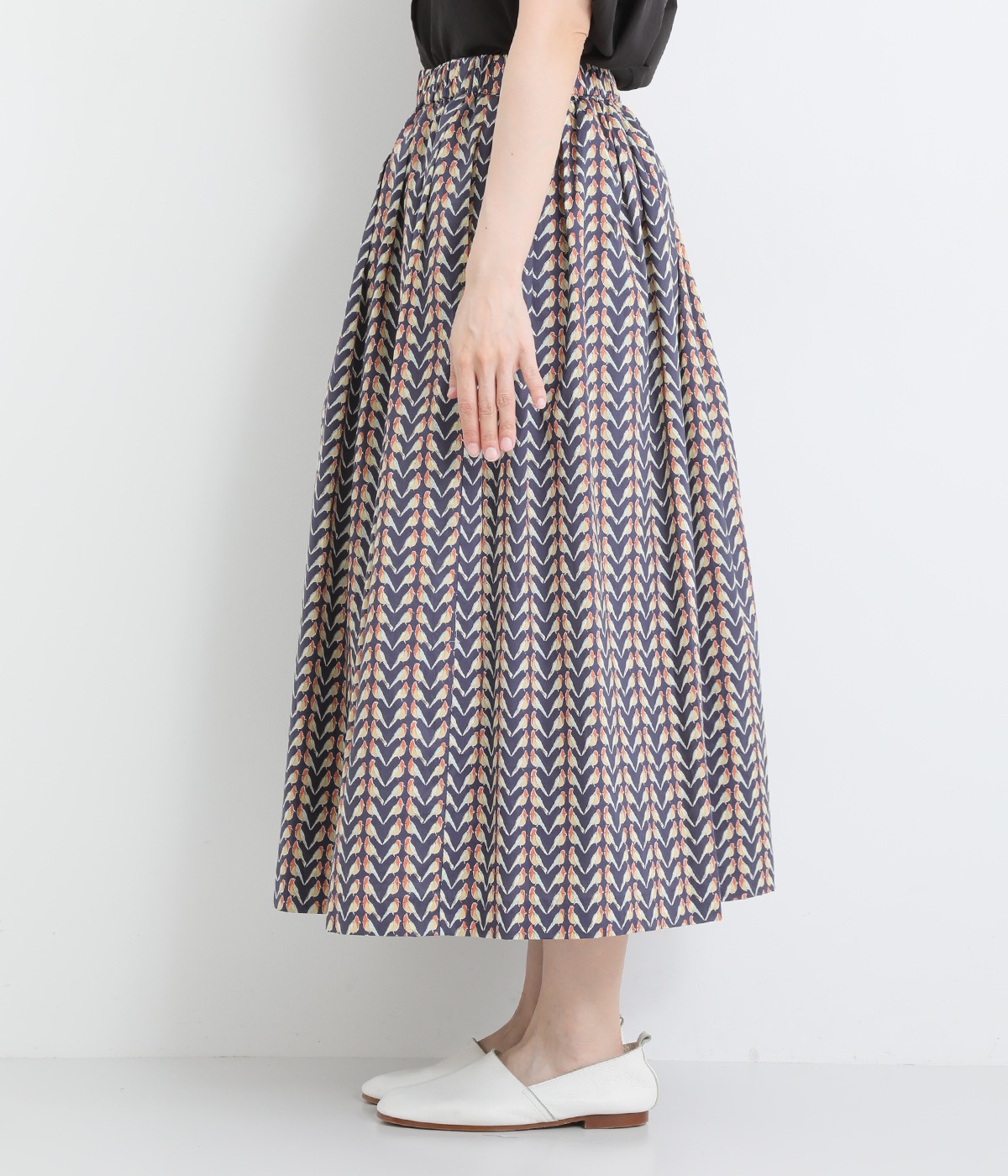LIBERTYタナローンタックギャザースカート（sosotto）の商品詳細