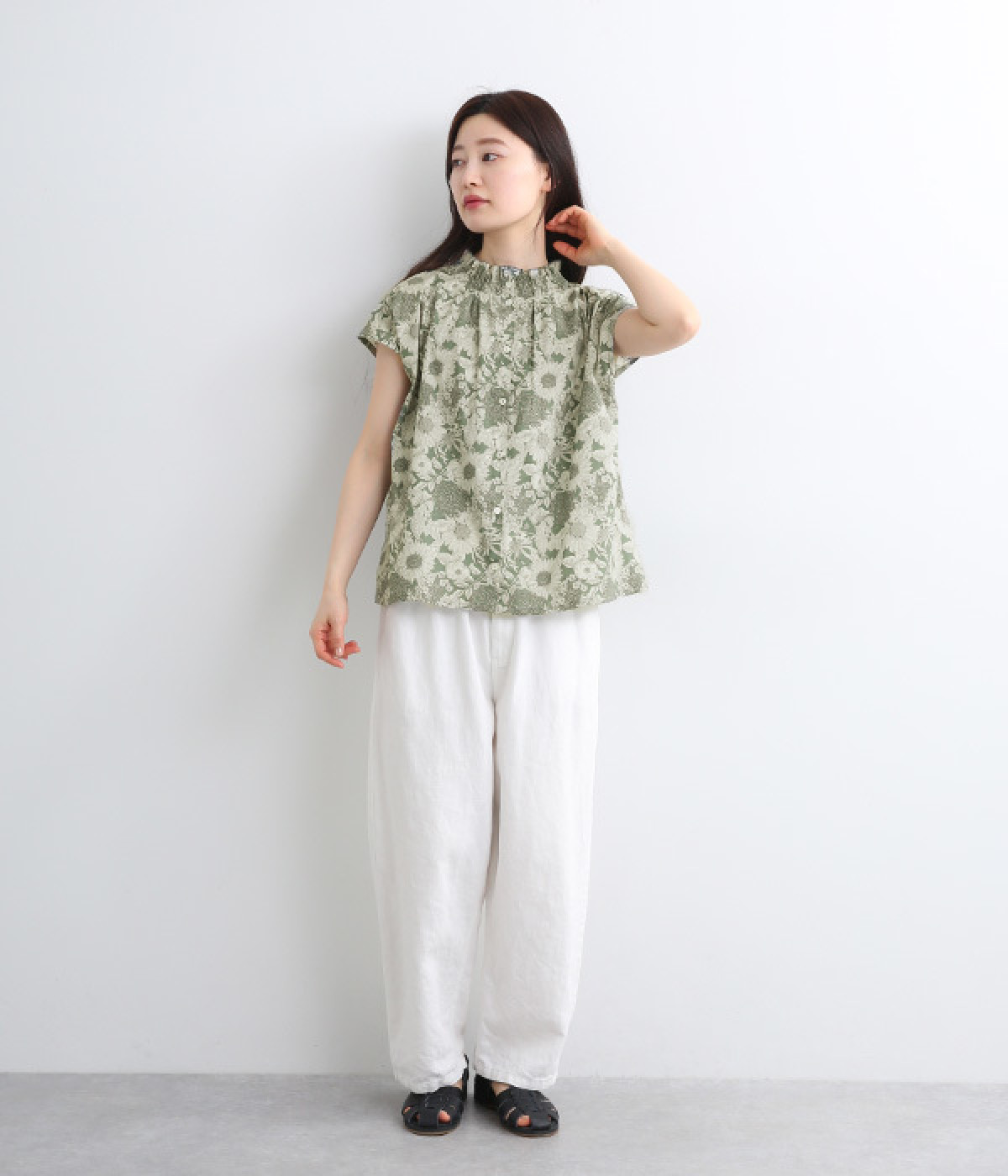 sosotto★LIBERTY PRINT2WAYゴムシャーリングフレンチBL 楽天市場】sosotto ソソット リバティ LIBERTYPRINT2WAYｺﾞﾑ