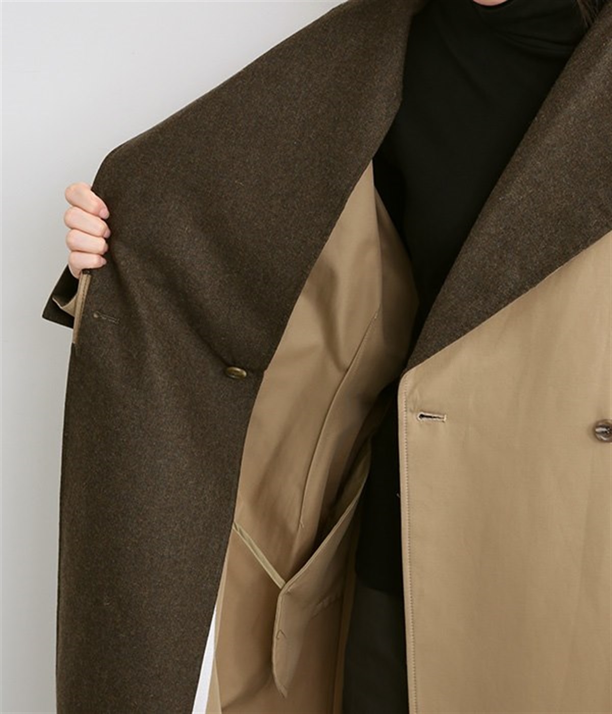 ワイドロングコート（mizuiro ind）の商品詳細