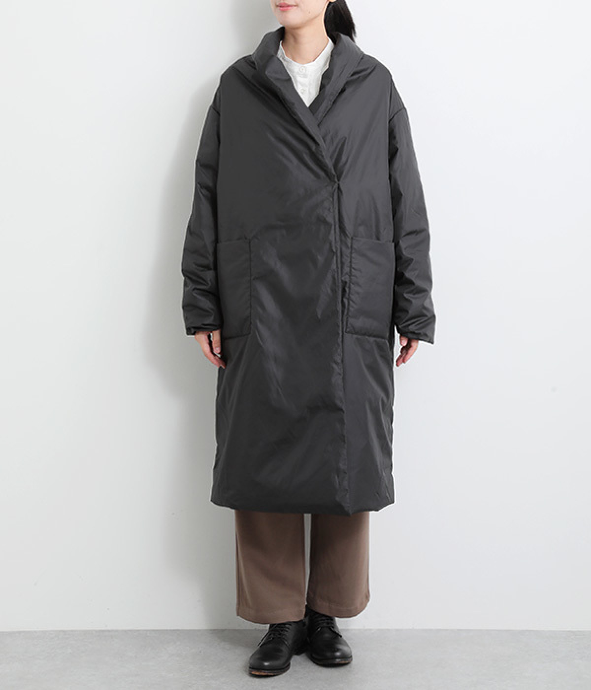 ドレープライトダウンコート（mizuiro ind）の商品詳細