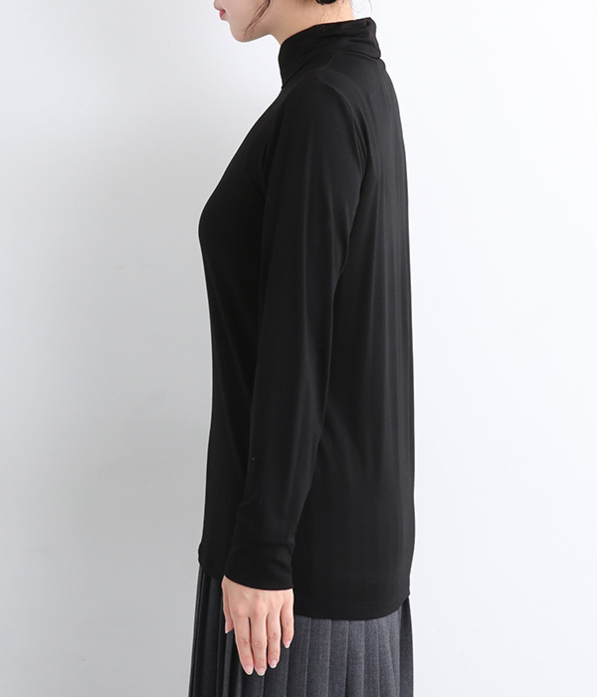 シャツカラーハイネックプルオーバー（mizuiro ind）の商品詳細