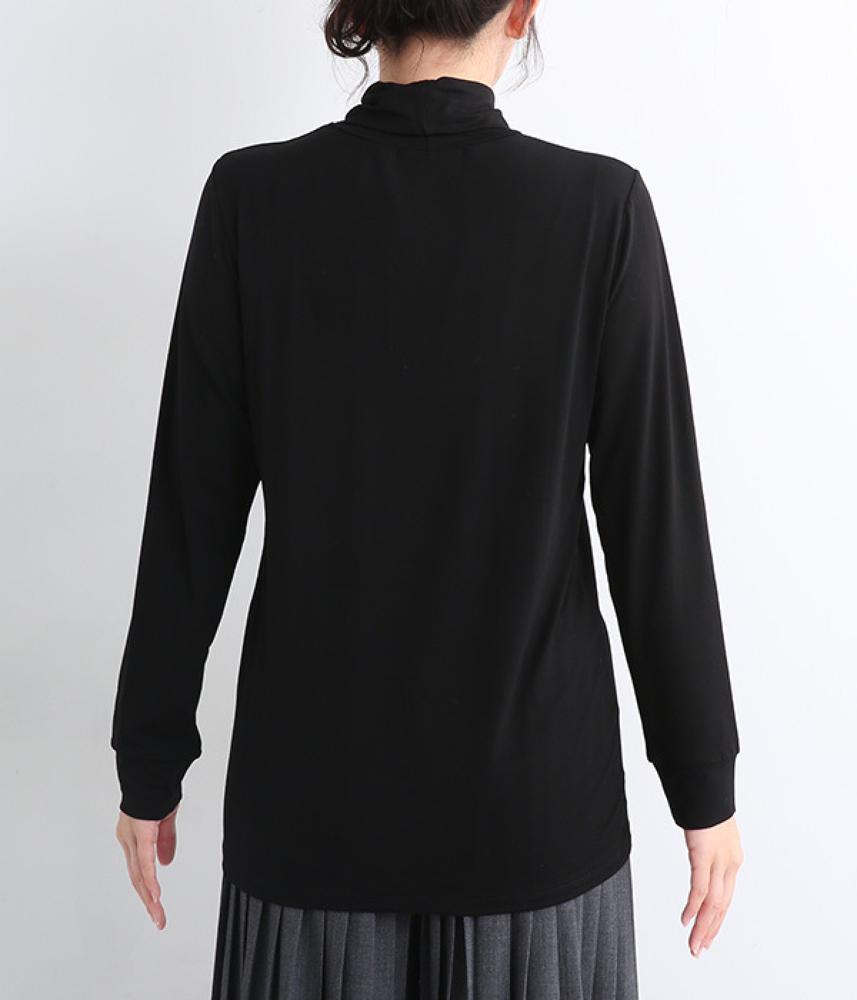 シャツカラーハイネックプルオーバー（mizuiro ind）の商品詳細