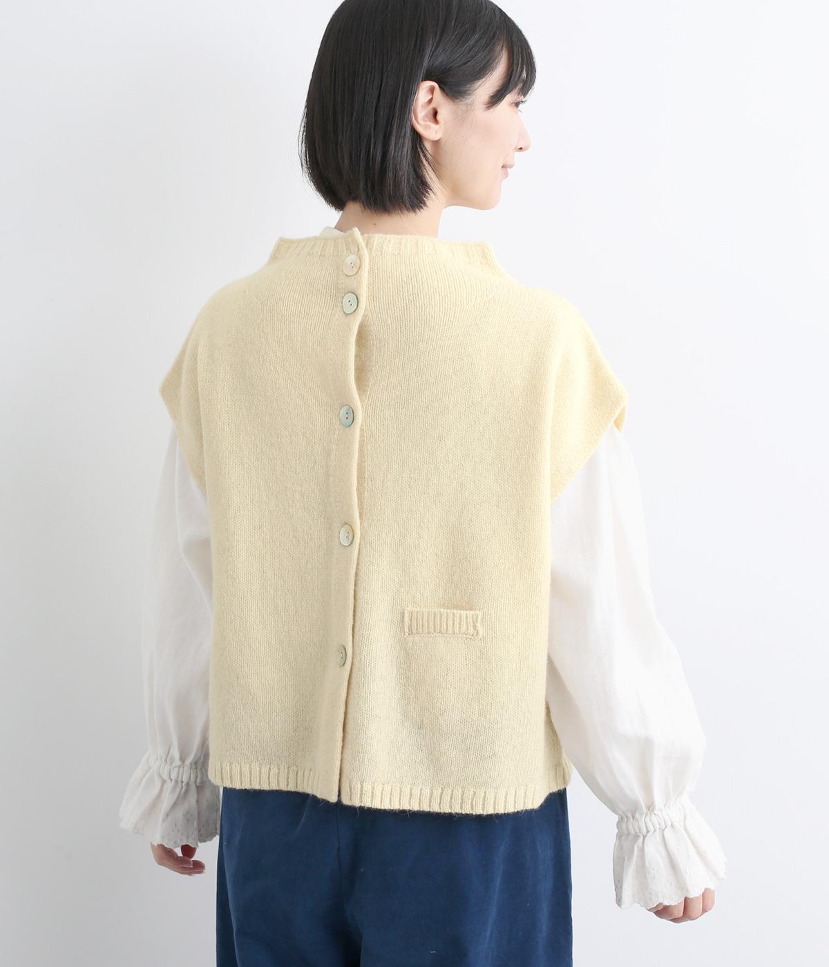 シェットランドウールハイネック2wayベスト（nop de nod）の商品詳細