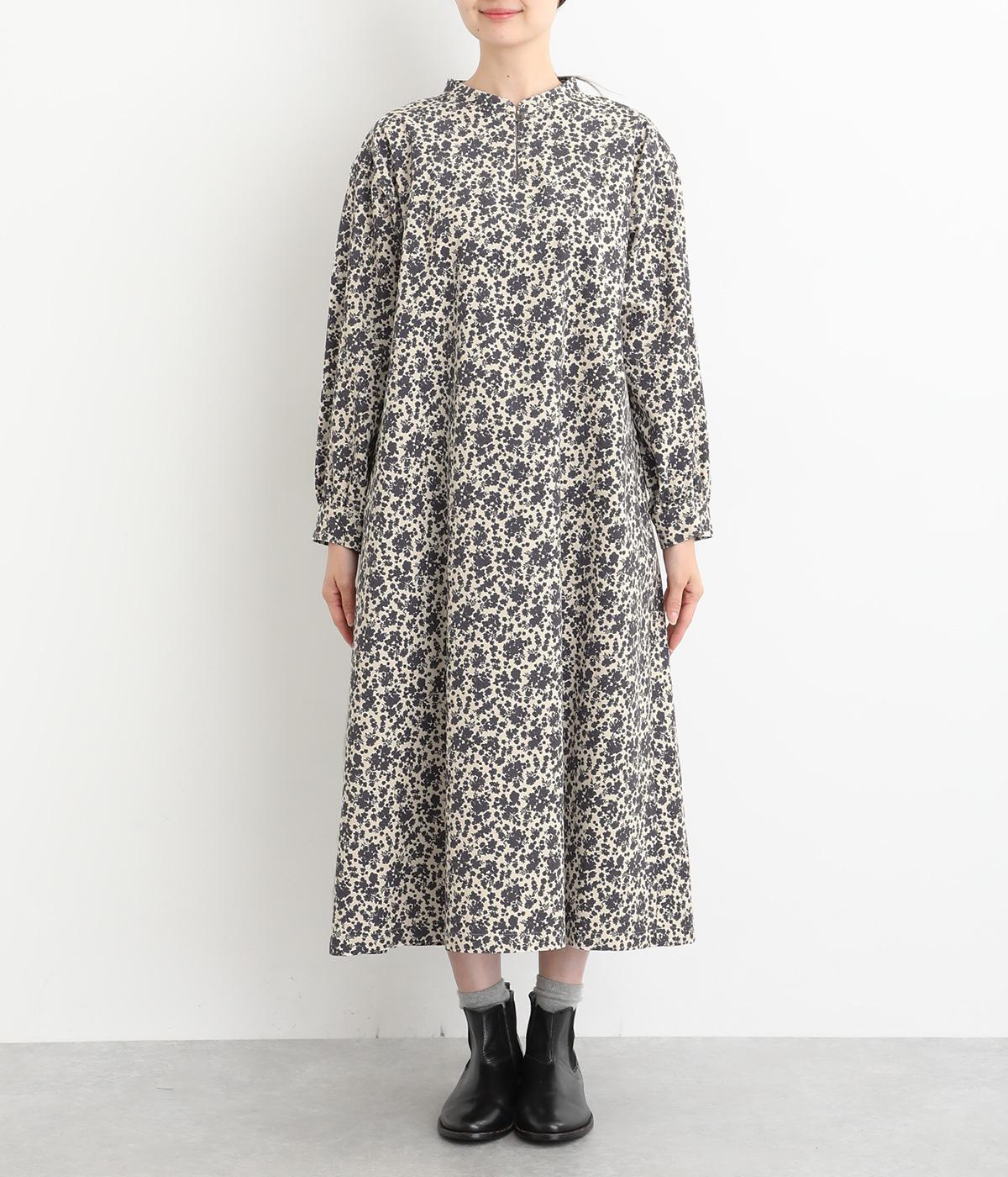 花*花様　コーデュロイ　ワンピース 花柄コーデュロイワンピース | GRANDMA MAMA DAUGHTER (Women