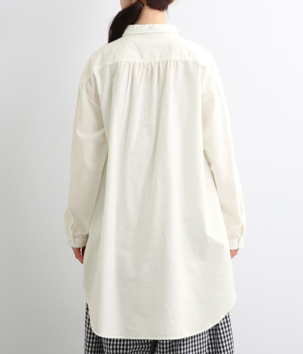 製品染めコットンオックスシャツチュニック（cloudnine）の商品詳細