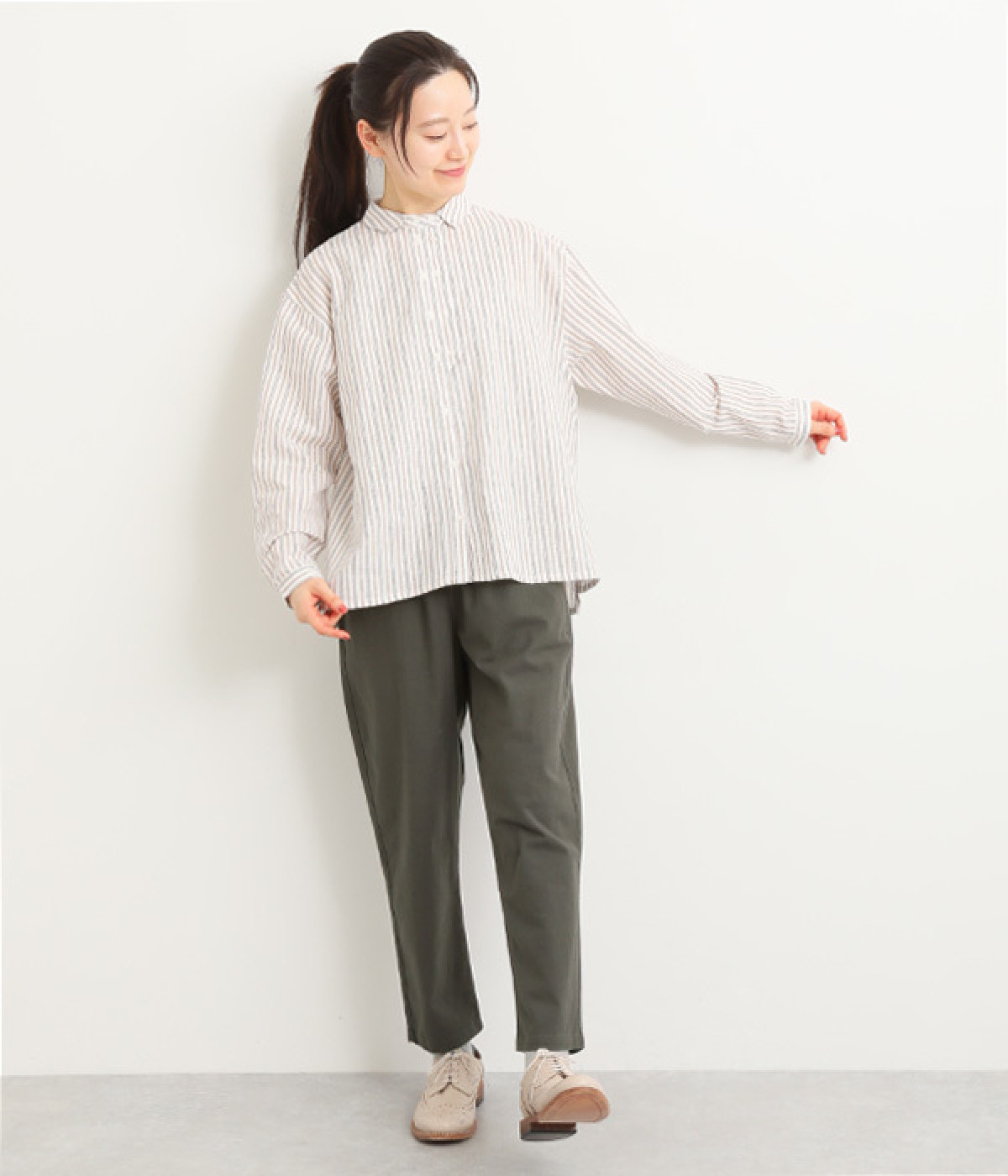 ぬまページ ツイル 9分丈テーパードパンツ（cloudnine）の商品詳細