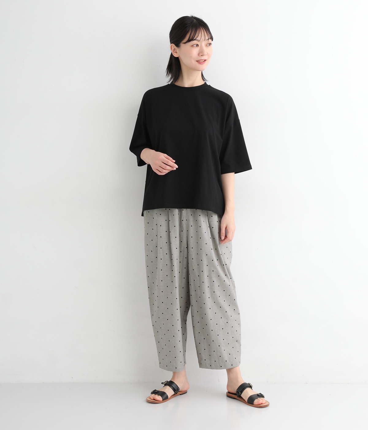 先染めコットン 8分丈バルーンパンツ（cloudnine）の商品詳細
