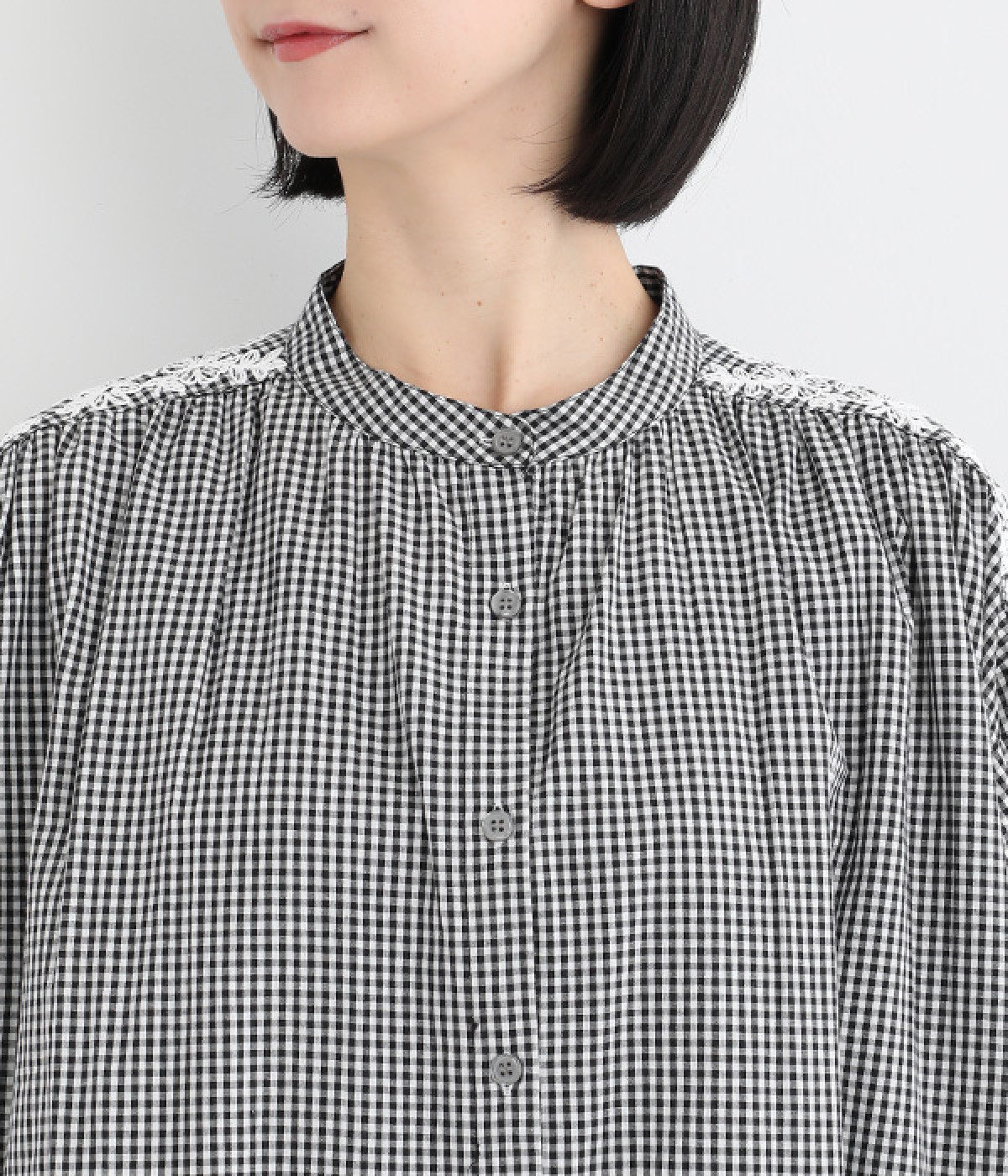 フラワーステッチ 柄アソート7分袖シャツワンピース（cloudnine