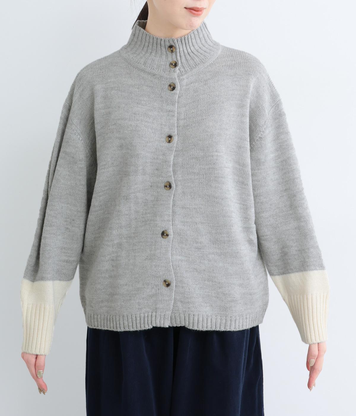 MHL/ハイネックウールカーディガン MHL/ハイネックウールカーディガン MHL マーガレットハウエル ウール