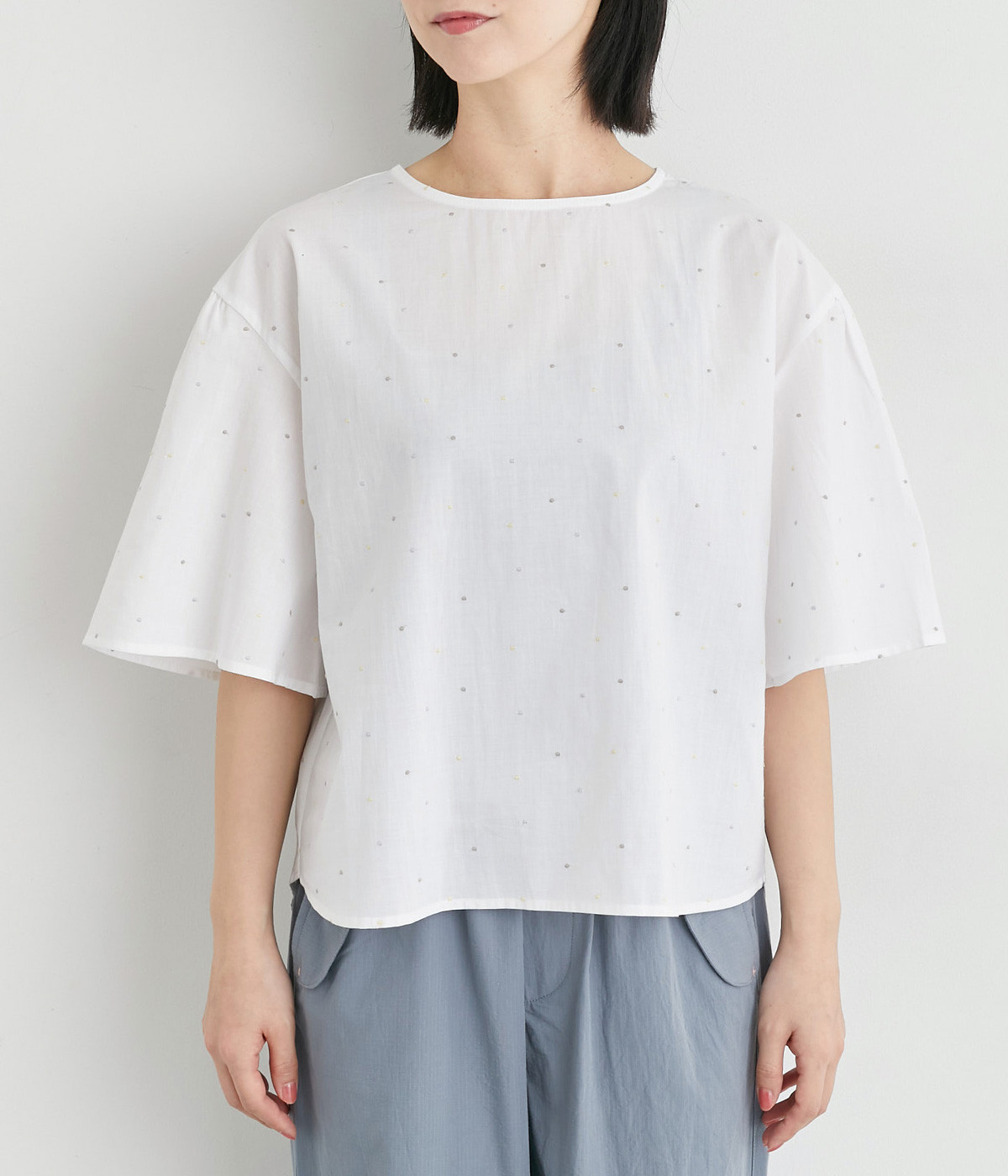 Natiba　【ビアズリー】ドット刺繍プルオーバー ドット刺しゅうプルオーバー | BEARDSLEY(ビアズリー)レディース