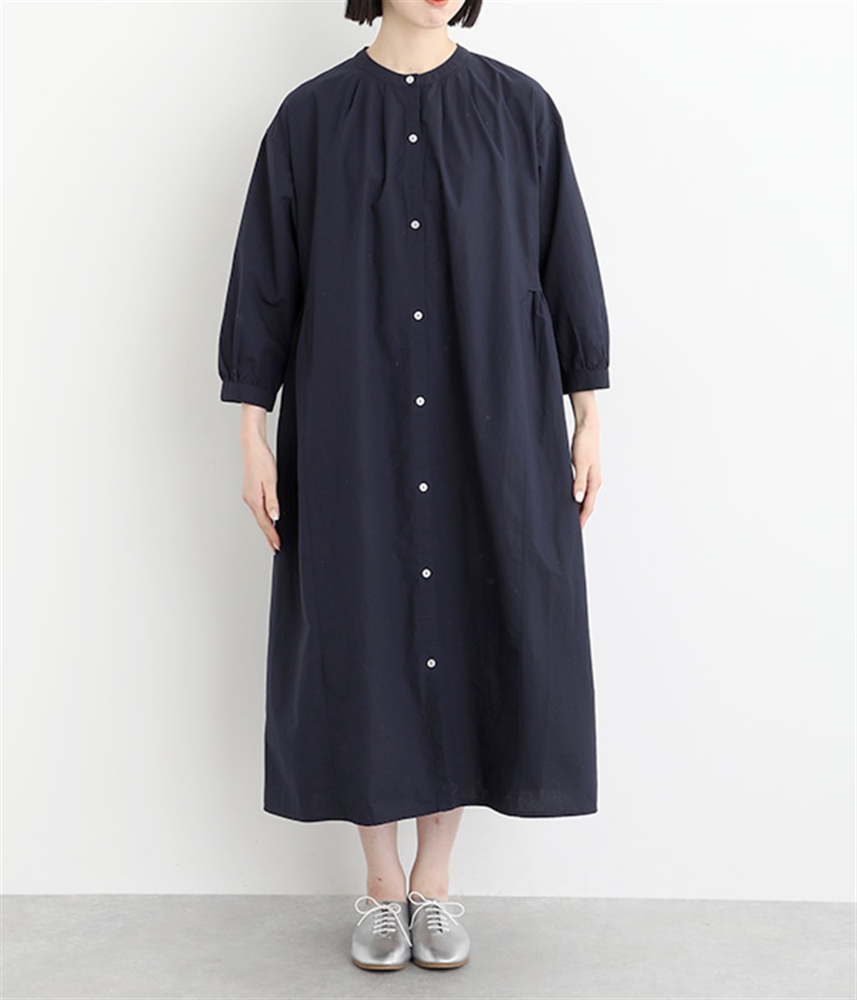 お祝いモチーフ付きシャツワンピース（Keitto）の商品詳細