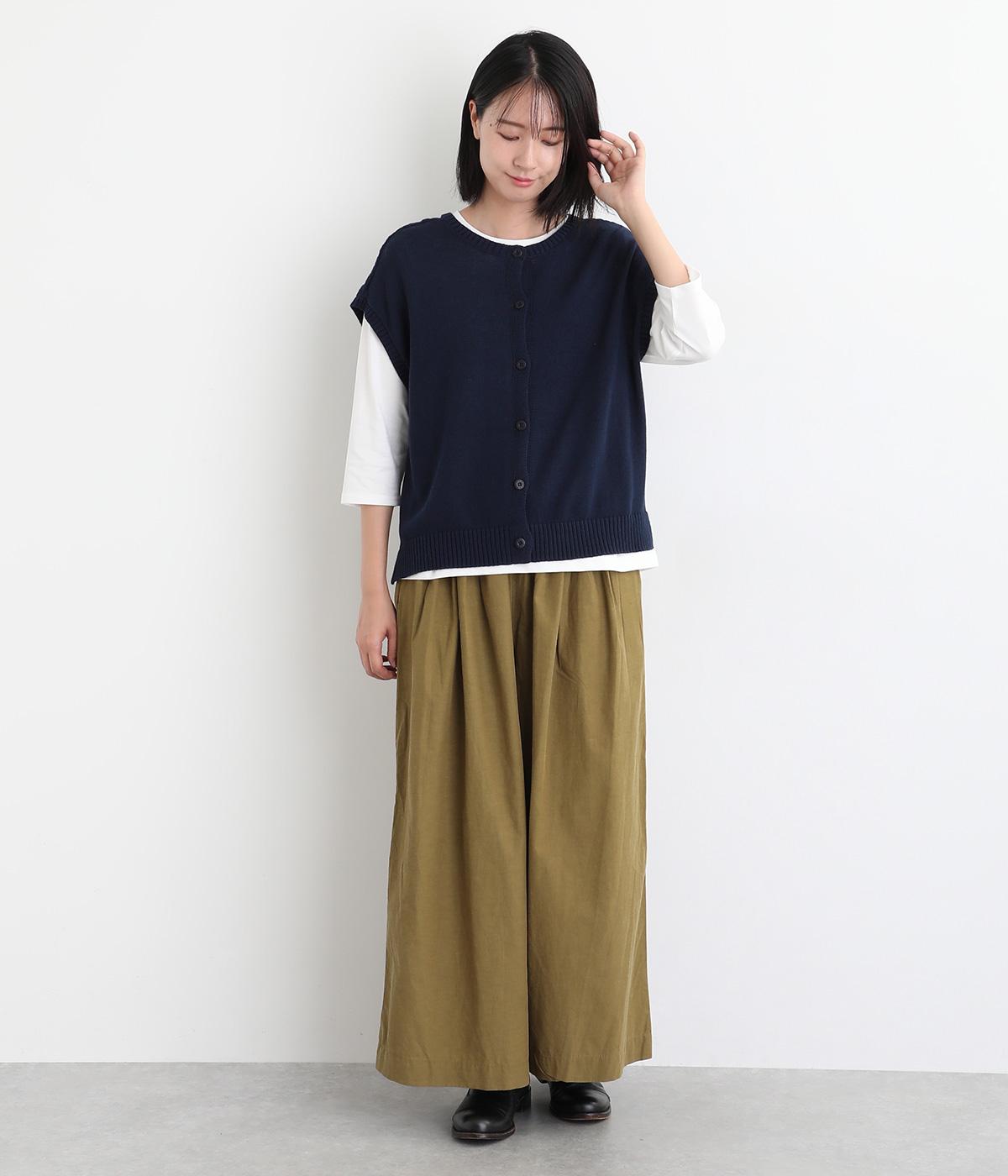 夜空の編み柄切り替え2wayベスト（Keitto）の商品詳細