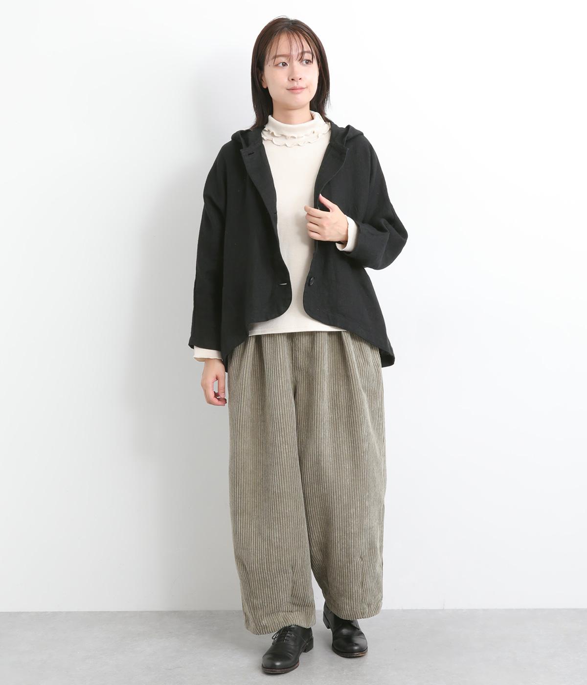 最終お値下げ　yori コットンキャンディバルーンジャケット 起毛リネン フードバルーンジャケット（ista-ire）の商品詳細