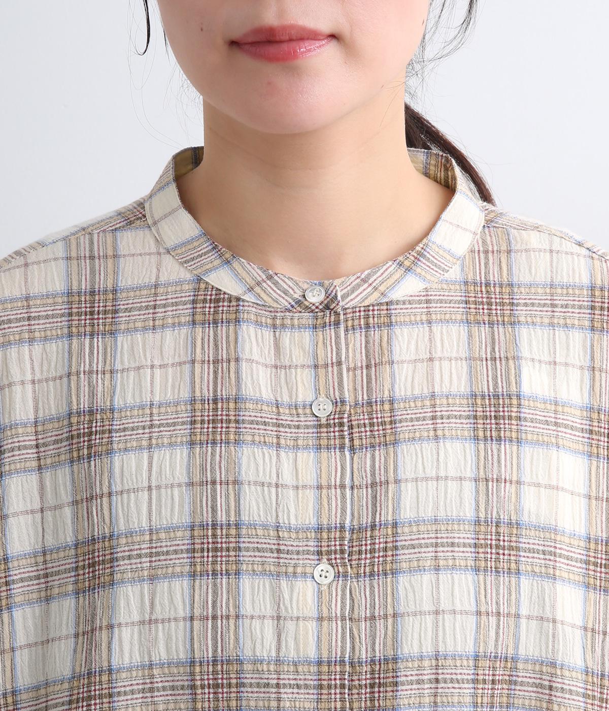 最終！Yori イッピーチェック　フレア　ブラウス イッピーチェックフレアブラウス | all item| yori