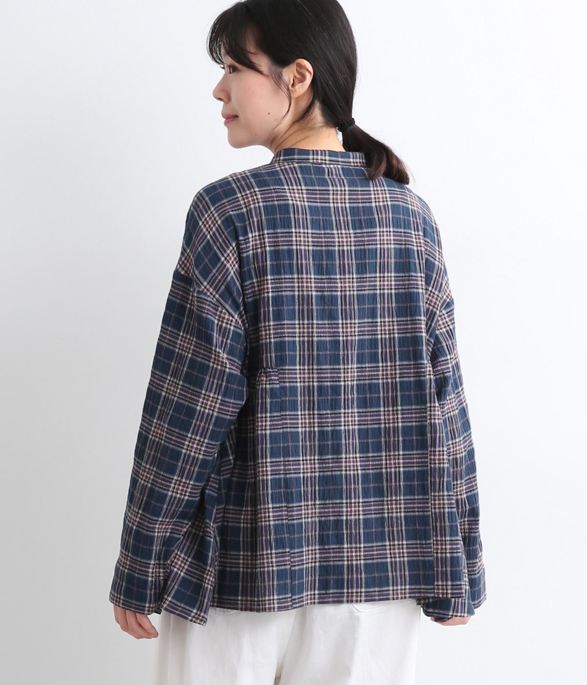最終！Yori イッピーチェック　フレア　ブラウス イッピーチェックフレアブラウス | all item| yori