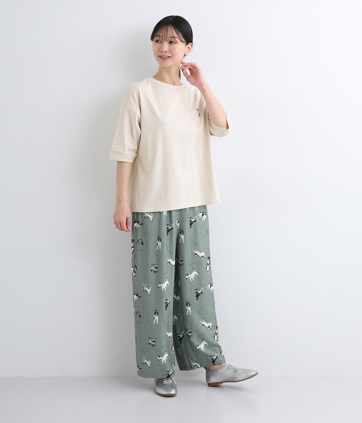 コットンワンポイントいぬ刺しゅうプルオーバー（unii）の商品詳細