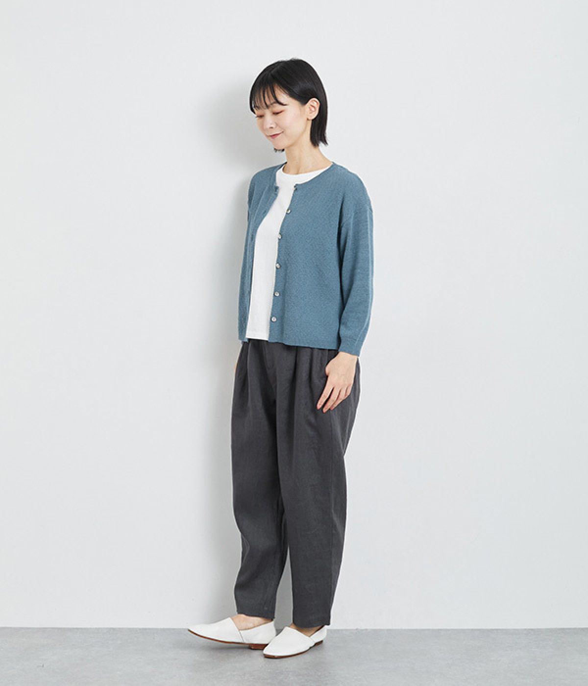 Reneルネ 2024年 ホワイト ニットトップス Reneルネ 2024年 ホワイト