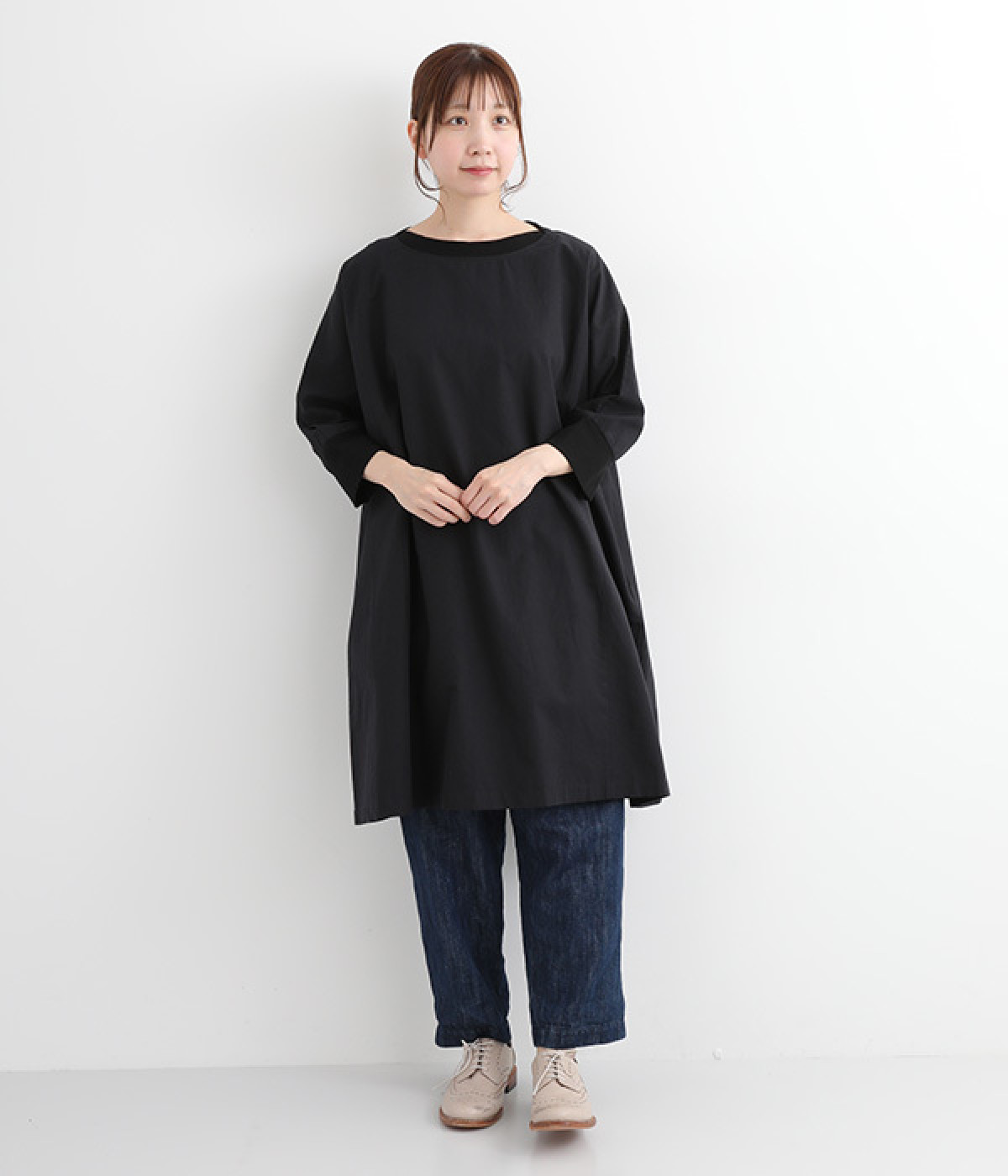 新品タグ★IENA リネンパンチングチュニック セール】 リネンキャンバスチュニック （チュニック）｜TABASA