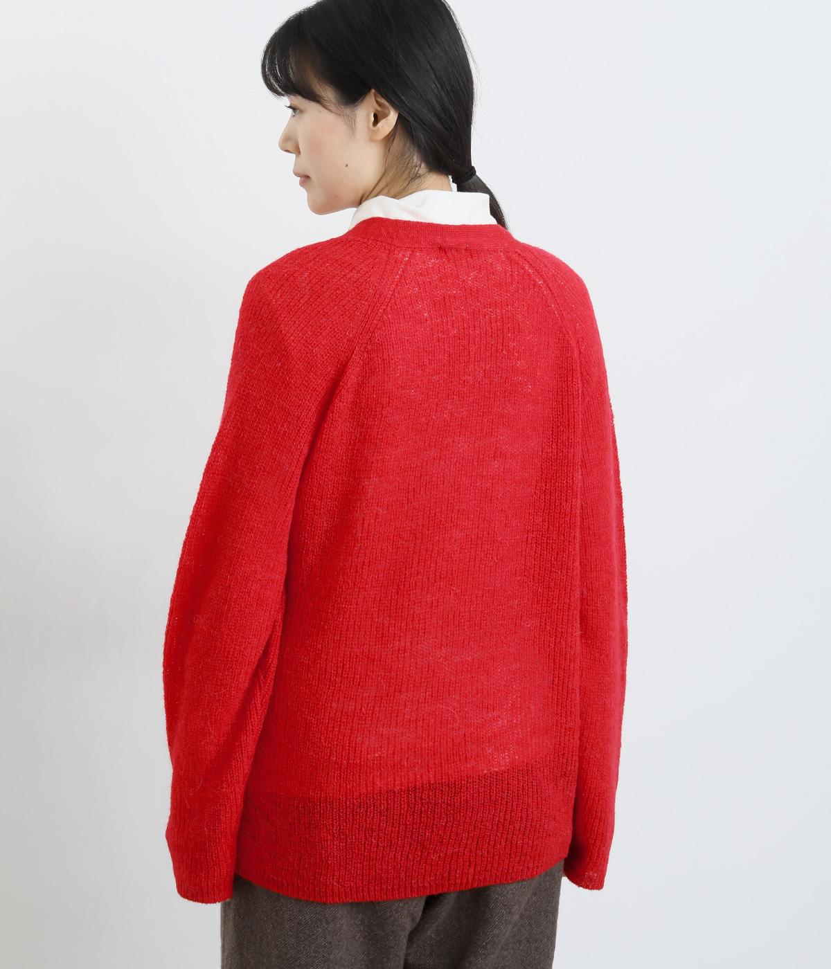 アルパカ混 片畦編み Vネックカーディガン（Bliss bunch）の商品詳細