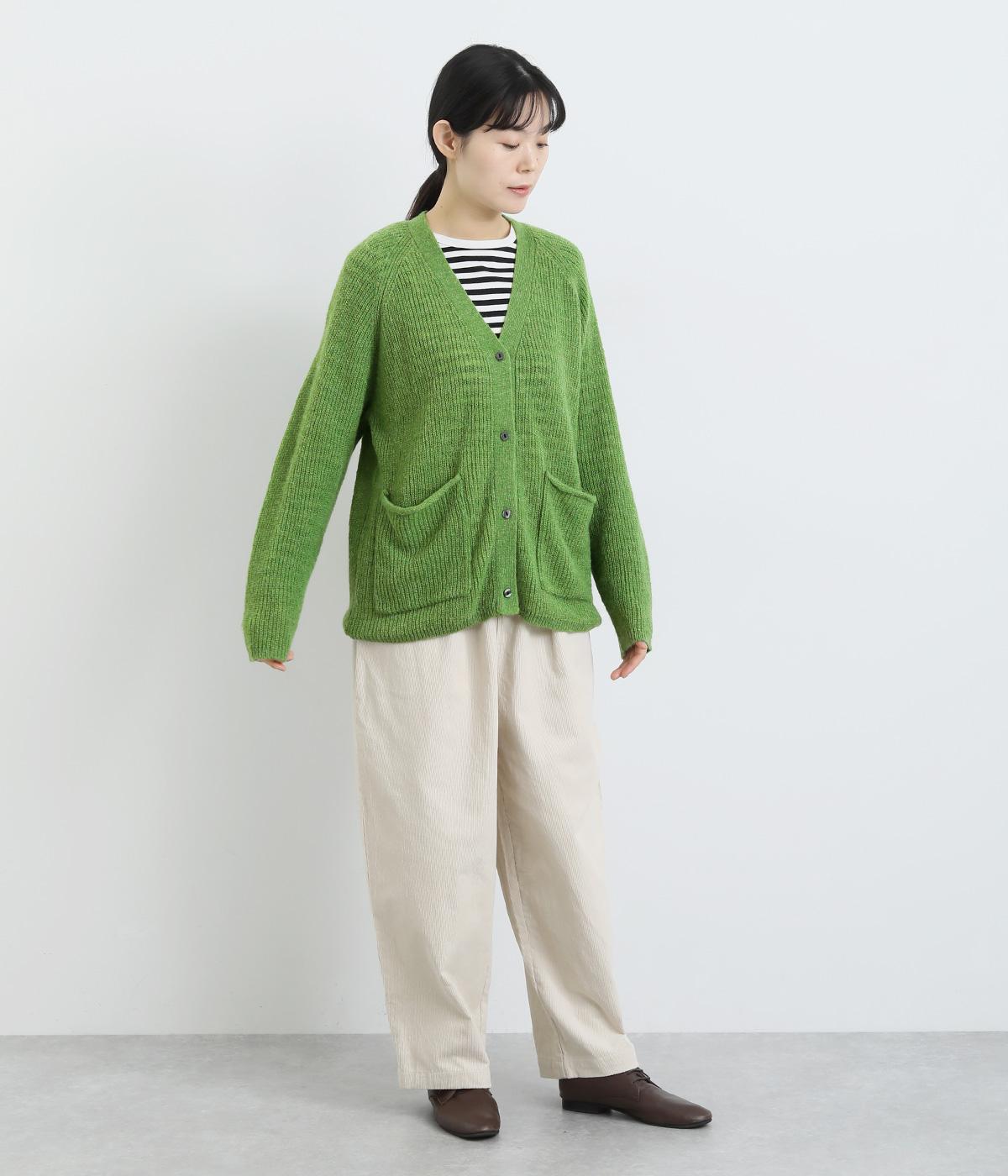 アルパカ混 片畦編み Vネックカーディガン（Bliss bunch）の商品詳細