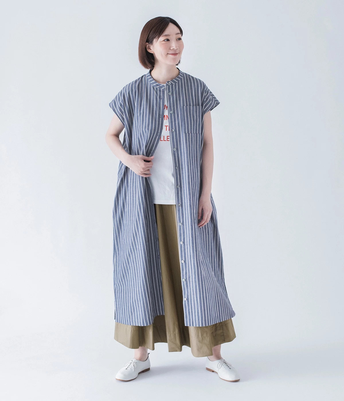 ジャーナルスタンダード 【NEU】BCIコットンストライプ　ワンピース コットンストライプワンピース（&yarn）の商品詳細