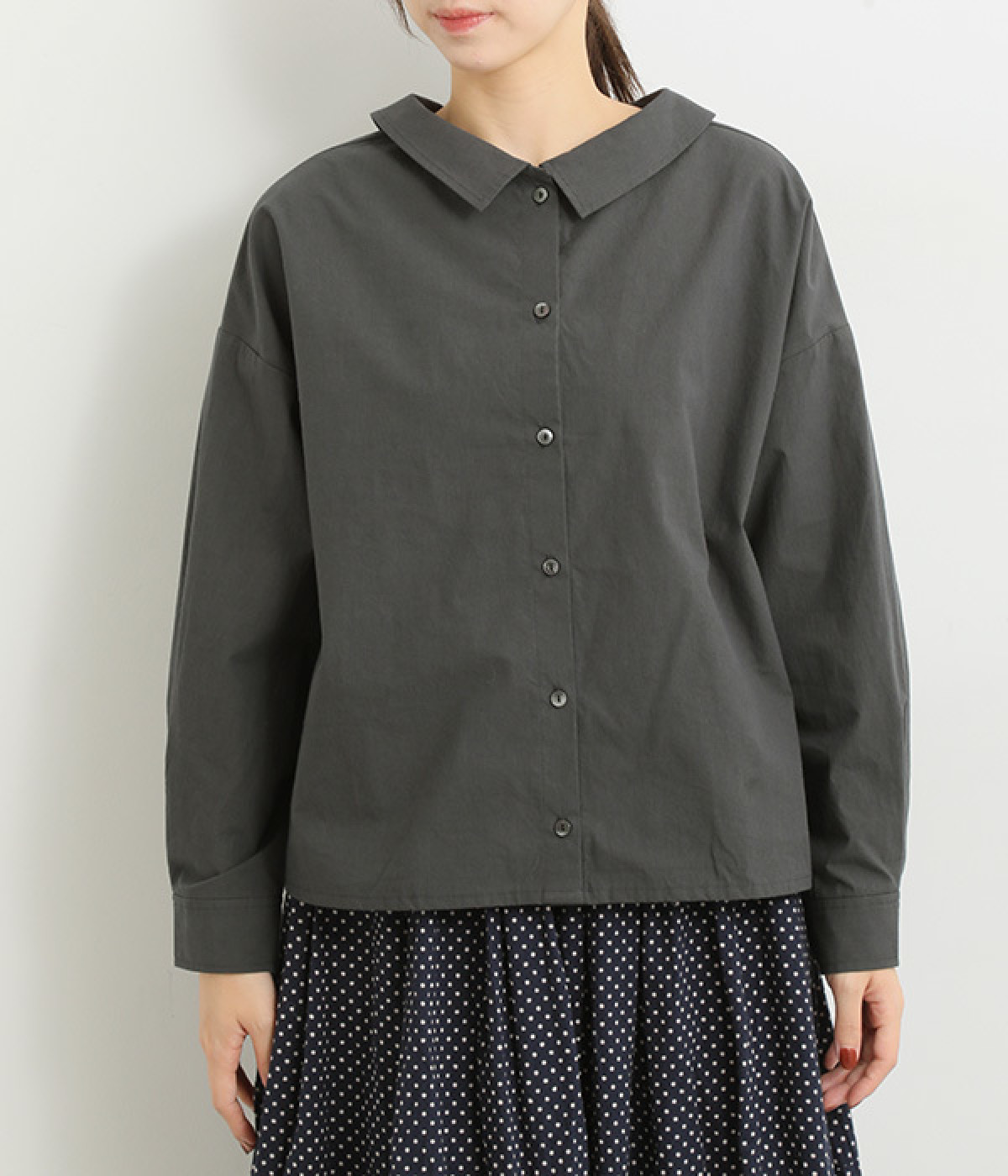 nrqsp526！　ねぷた 近江晒後重ね襟2WAYブラウス（nous rendent heureux）の商品詳細