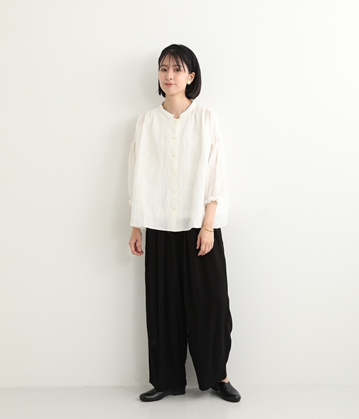 キャヴァネ　cavane リネン　ブラウス　ベージュ　Ｆ　長袖 キャヴァネ cavane リネン ブラウス ベージュ F 長袖 キャヴァネ