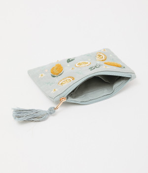 レモン刺繍ポーチS（artipur）の商品詳細