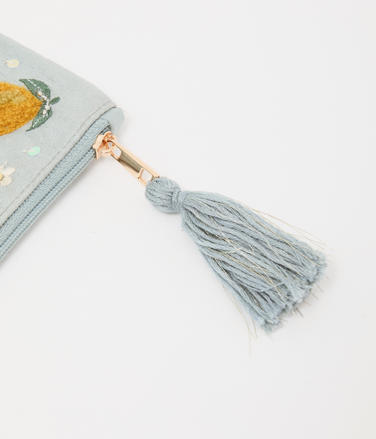レモン刺繍ポーチS（artipur）の商品詳細