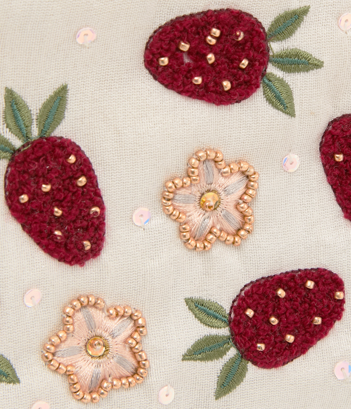 いちご刺繍ポーチS（artipur）の商品詳細