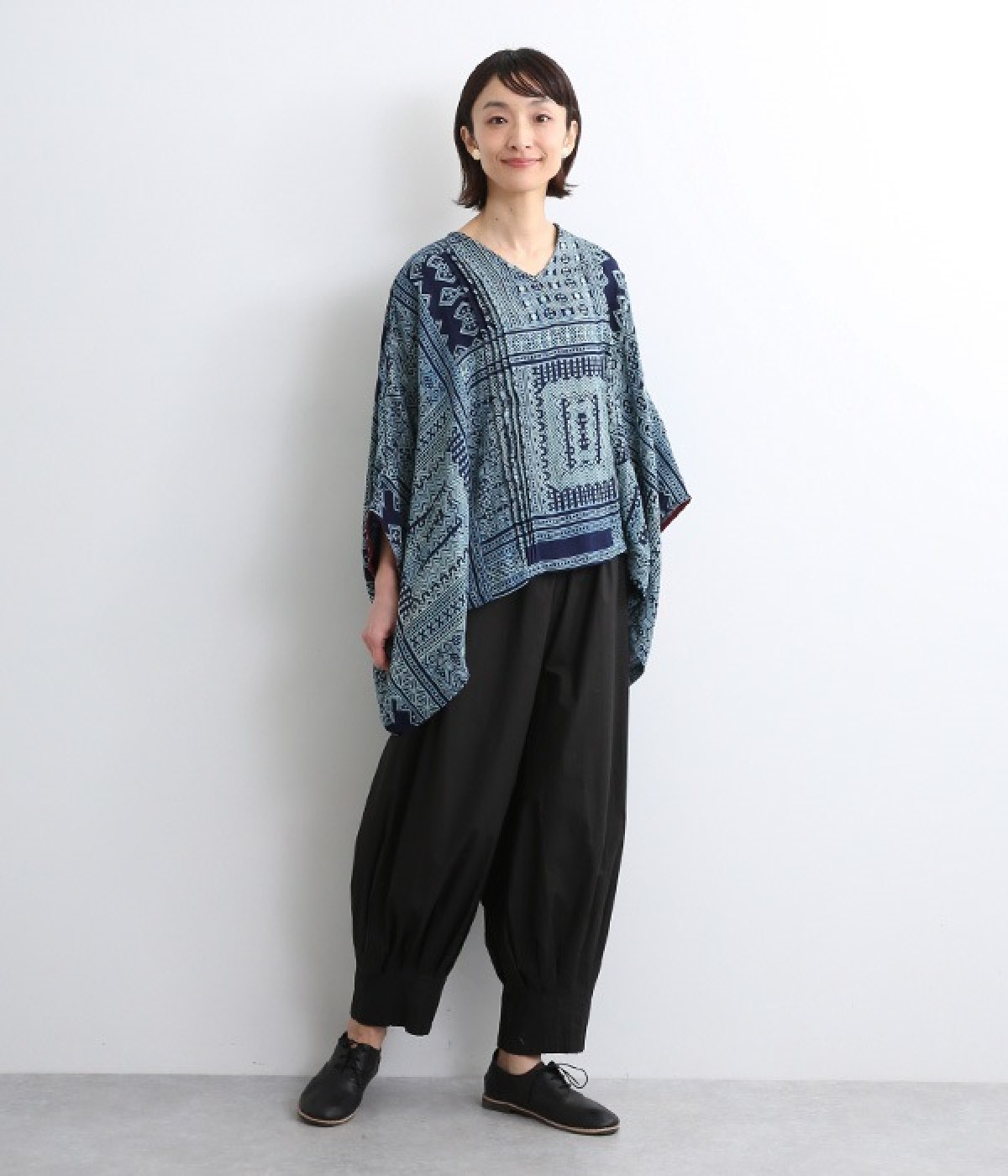 People Tree - モン族　藍染め　ハンドメイド　ブラウス モン族 藍染め ハンドメイド ブラウス - メルカリ
