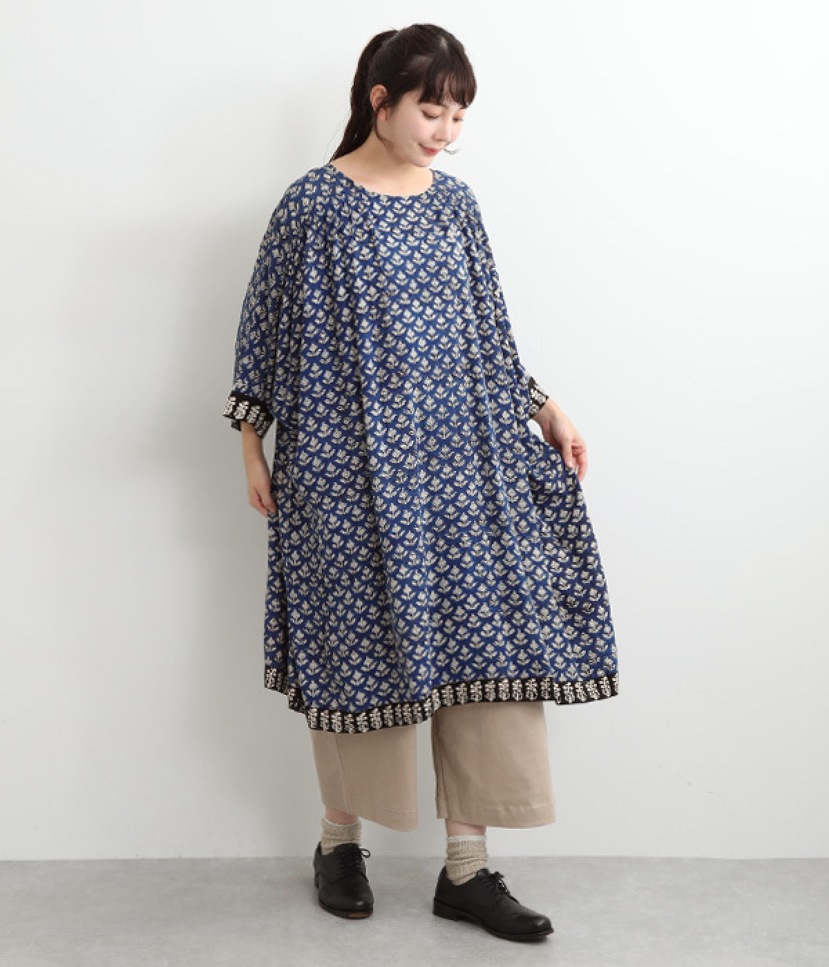 週末セール！MALAIKA コットンバグルーストライプパネル柄ワンピース バグループリント2WAYワンピース（MALAIKA）の商品詳細