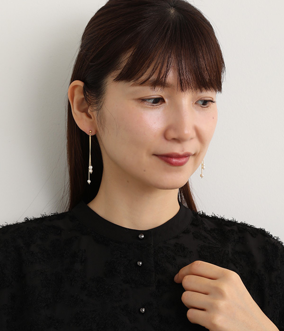 pearl×chain ピアス（SALON）の商品詳細