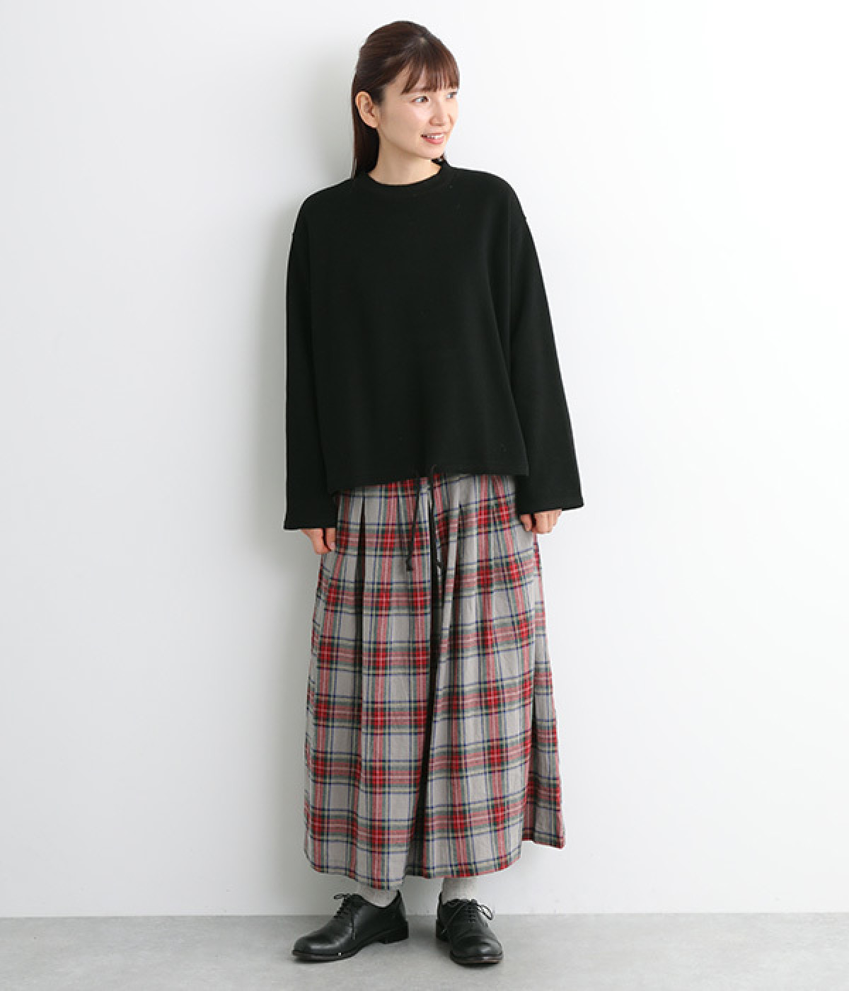 リネンタータンチェック キュロットパンツ（ubasoku）の商品詳細