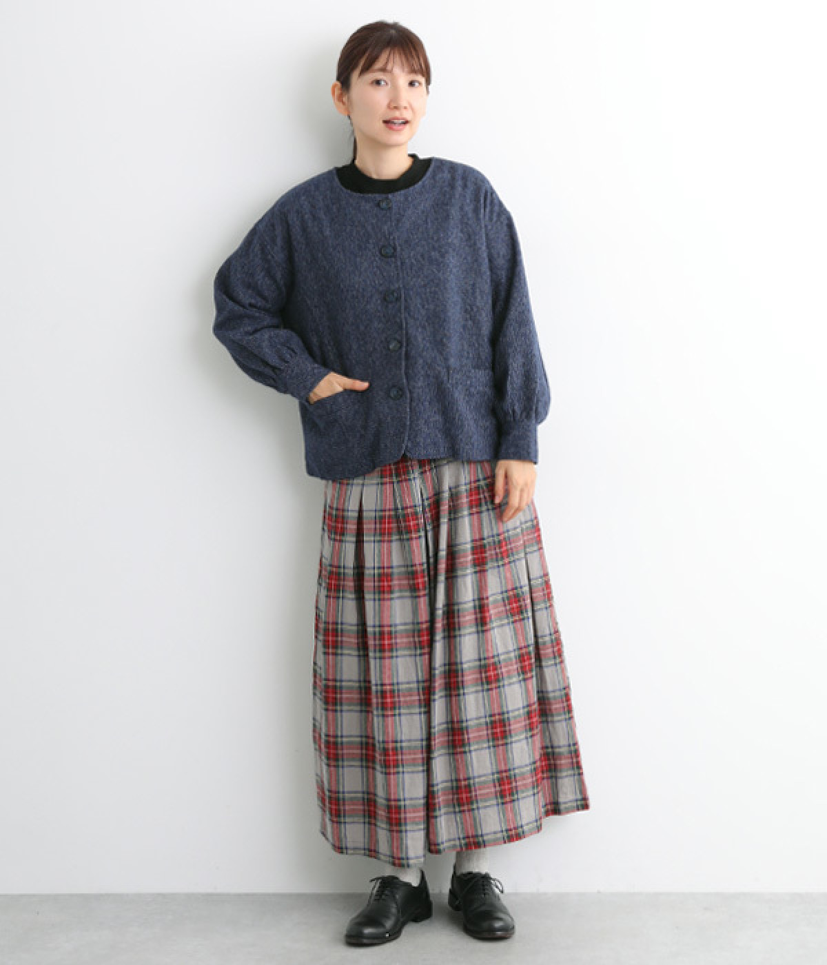 リネンタータンチェック キュロットパンツ（ubasoku）の商品詳細