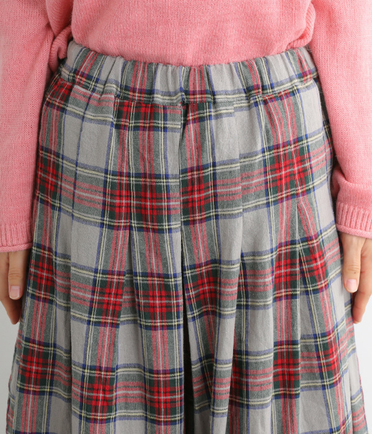 リネンタータンチェック キュロットパンツ（ubasoku）の商品詳細