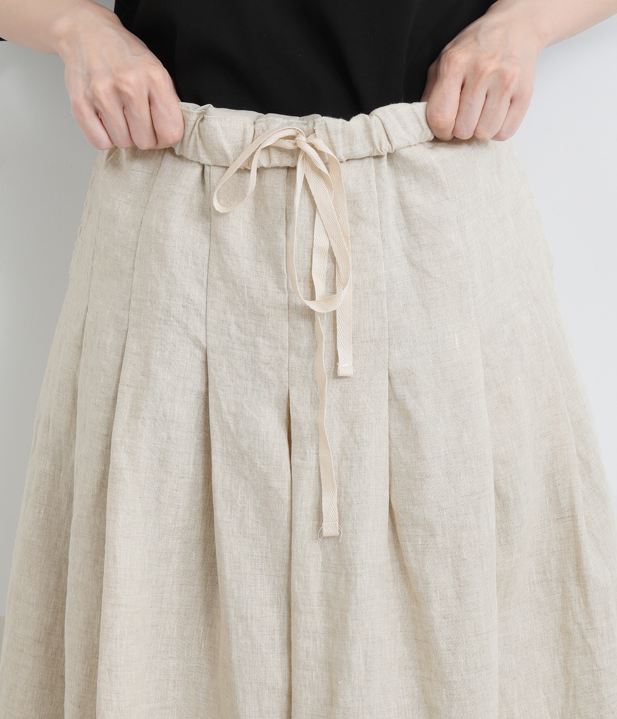 リネン裏付キュロットパンツ（ubasoku）の商品詳細