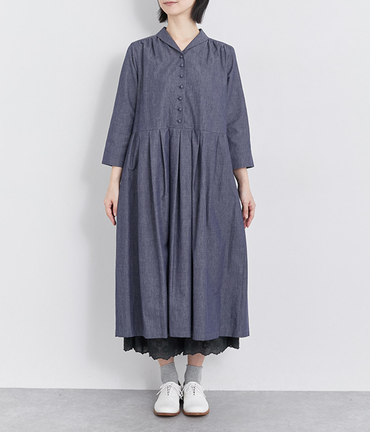 のりこ様 おまとめ品タグ付  BIANNA  JEAN  ラップワンピース コットン和紙デニム7分袖ショールカラーワンピース（J.sloane
