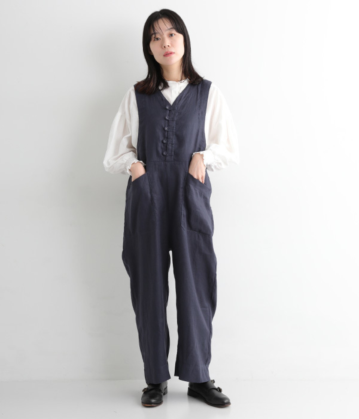 yuu　リネンサロペット yuu リネンサロペット リネンライクサロペット(3452)